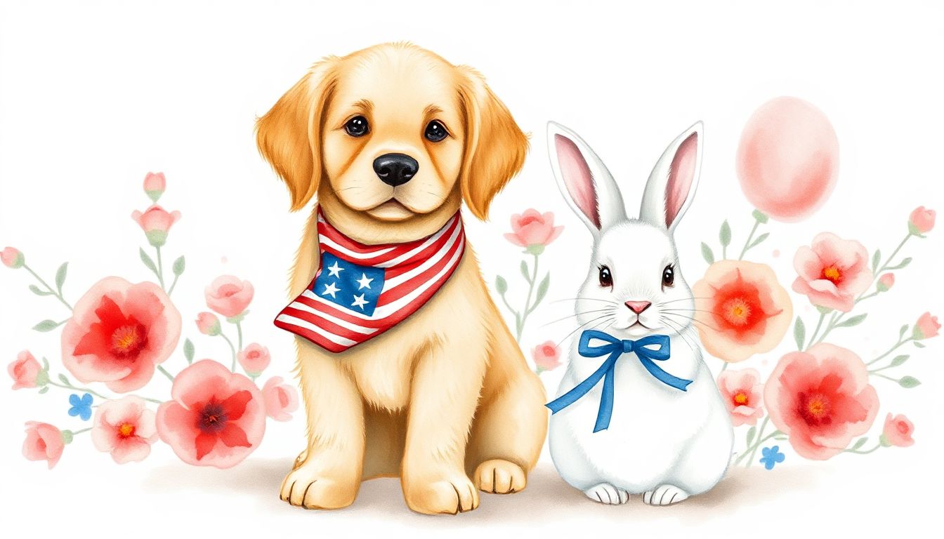 Download Cute Patriotic Animals Embroidery Bundle 100% Free